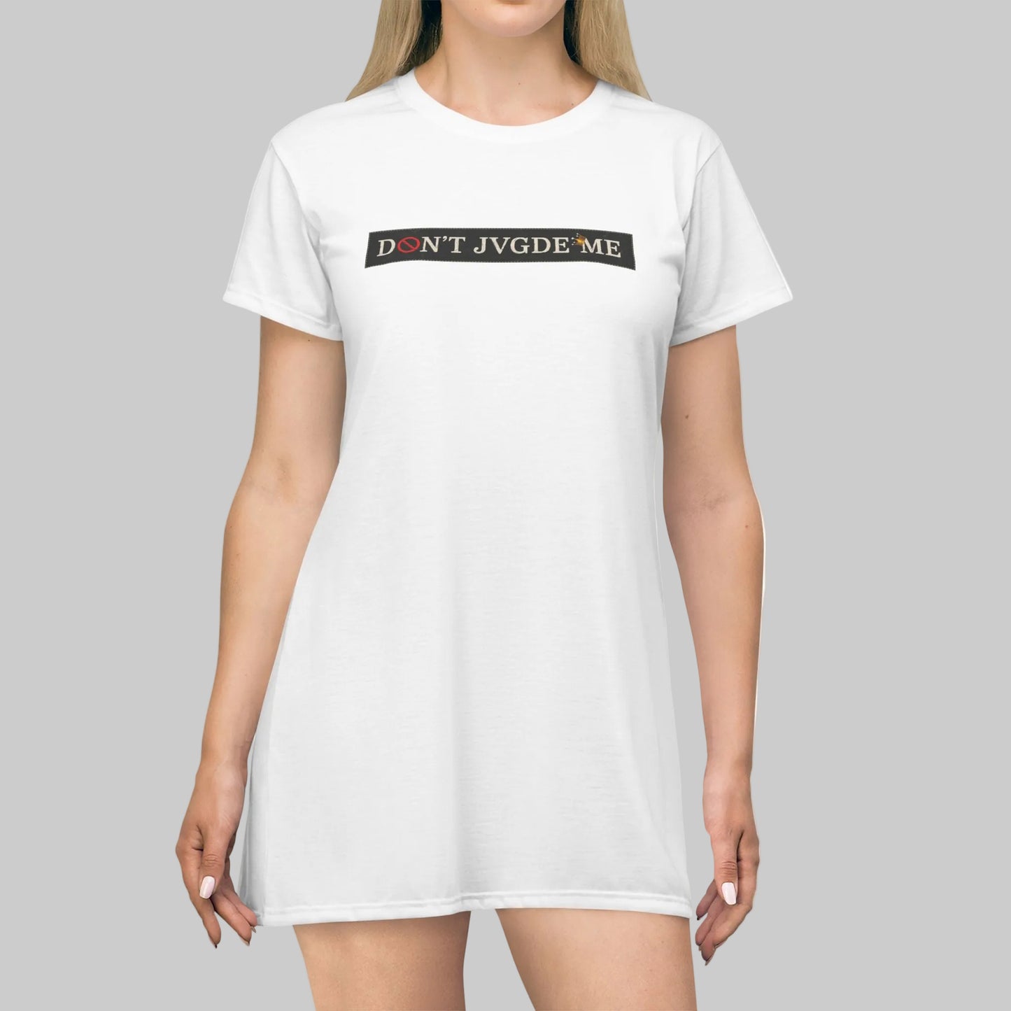 JMADA DJM Chic T-Shirt Dress - Code: White