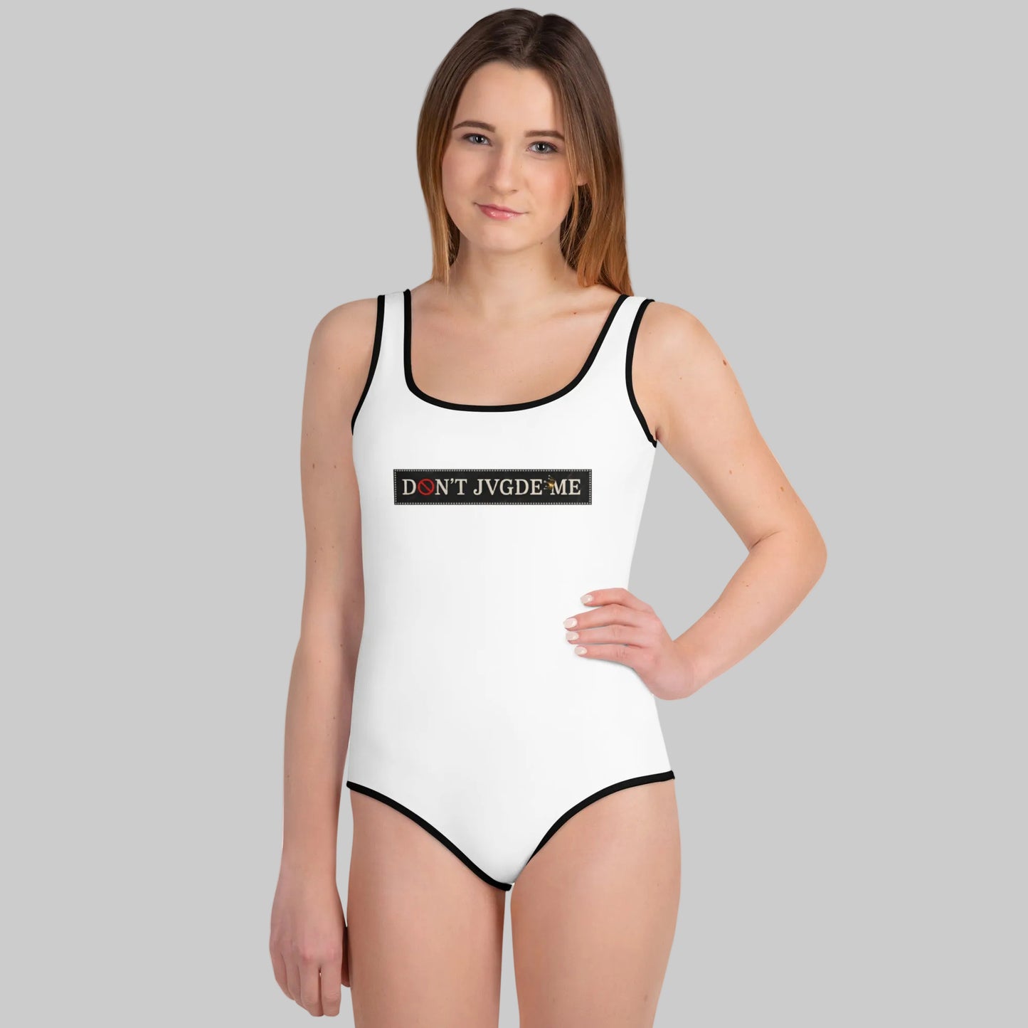 JMADA DJM White Youth Swimsuit - Code: White